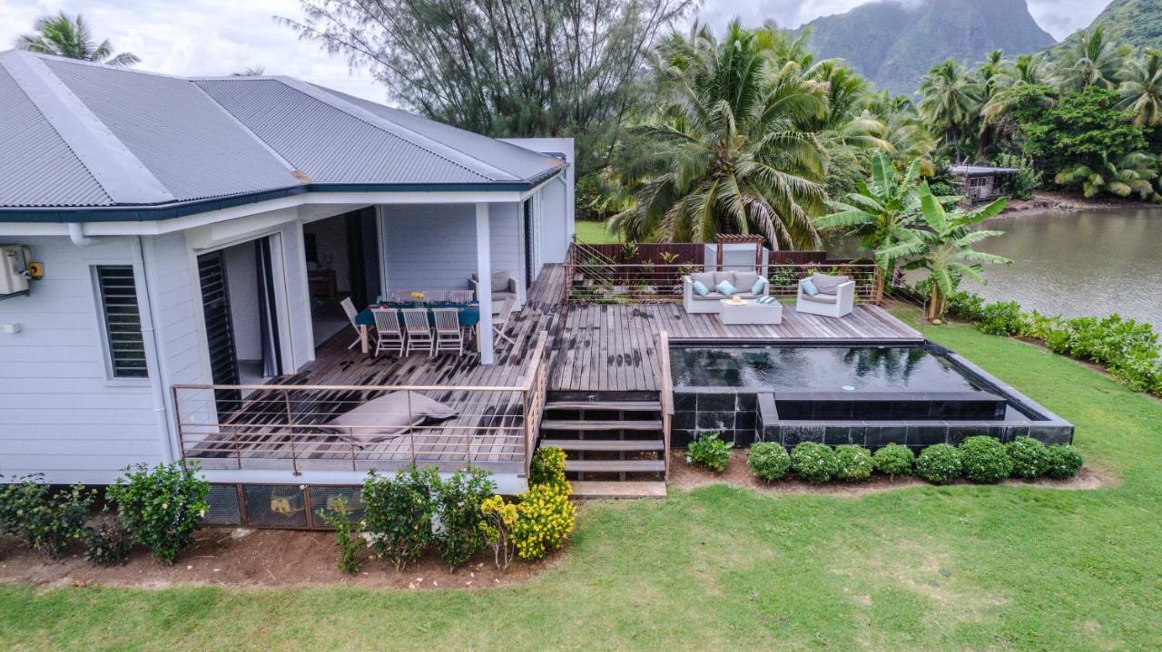 Villa Ho'A - Bord De Mer Avec Piscine Papetoai Luaran gambar